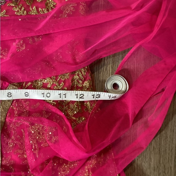 Little Neruus Pink & Gold Punjabi Dress Set Girl’s‎ Size 26 (7/8) - Picture 5 of 13